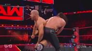 Both superstars were trying to get the hold.